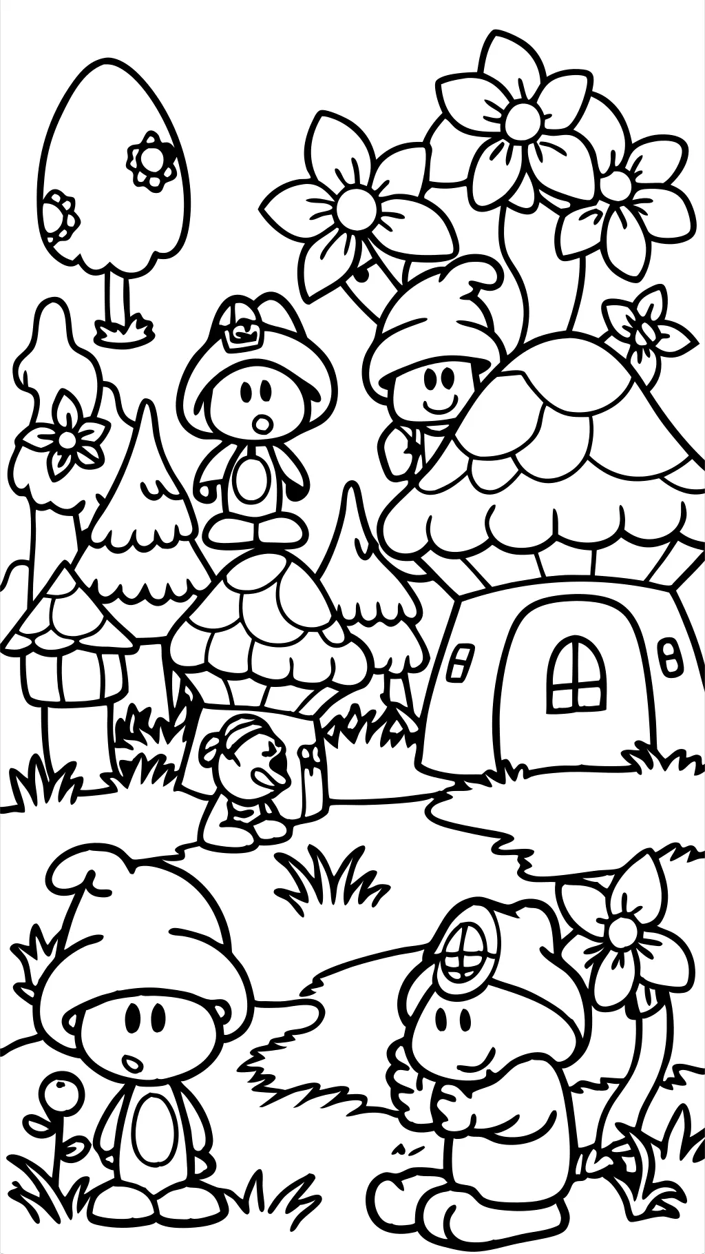 smurf coloring page